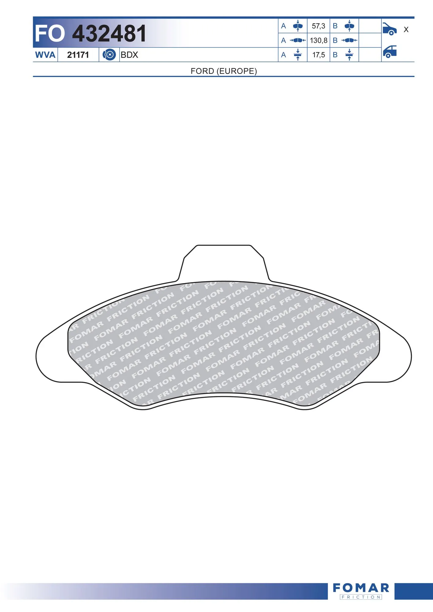 Brake Pad Set, disc brake